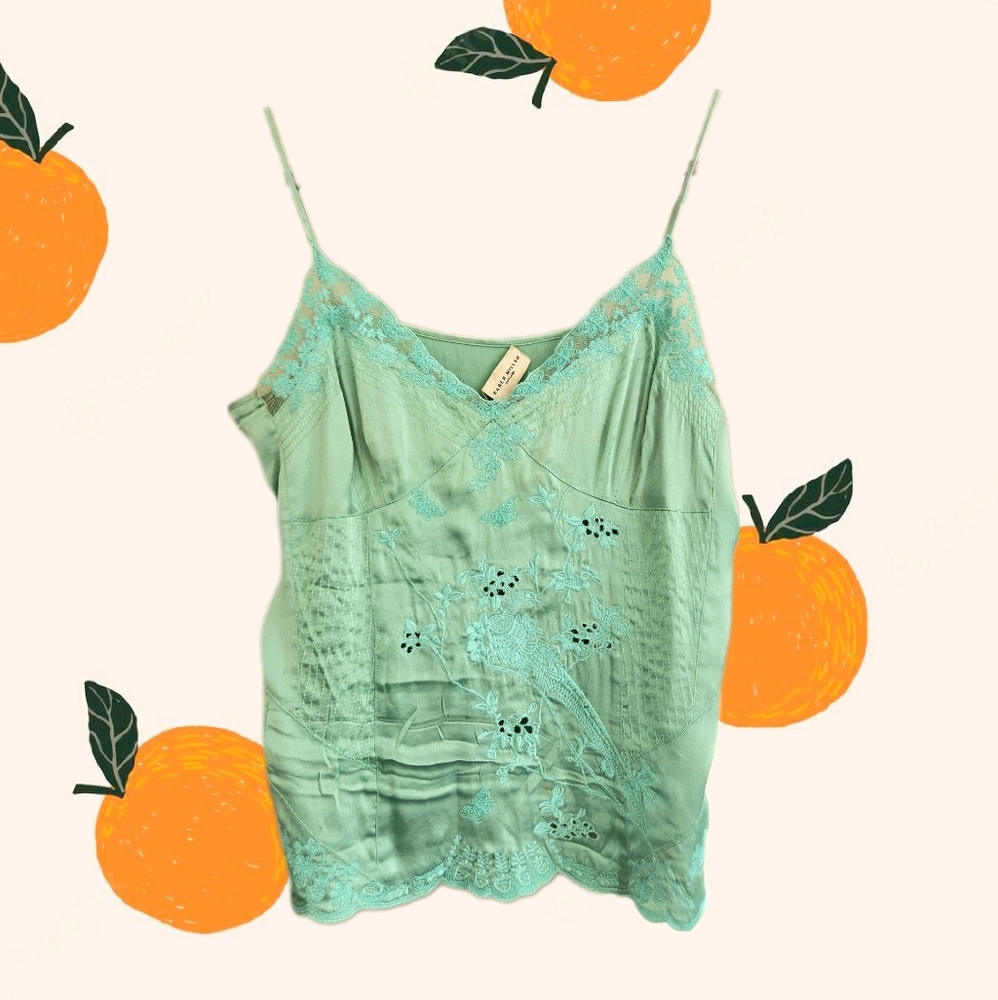 karen millen uk lacy camisole in aqua